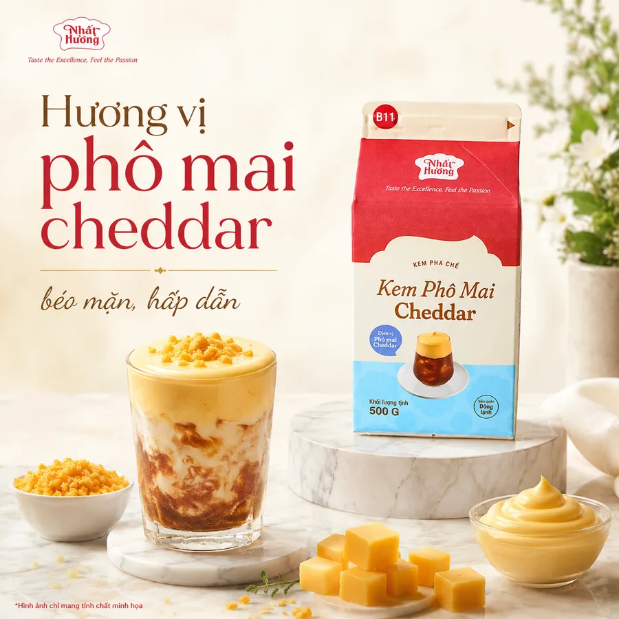Kem phô mai cheddar Nhất Hương